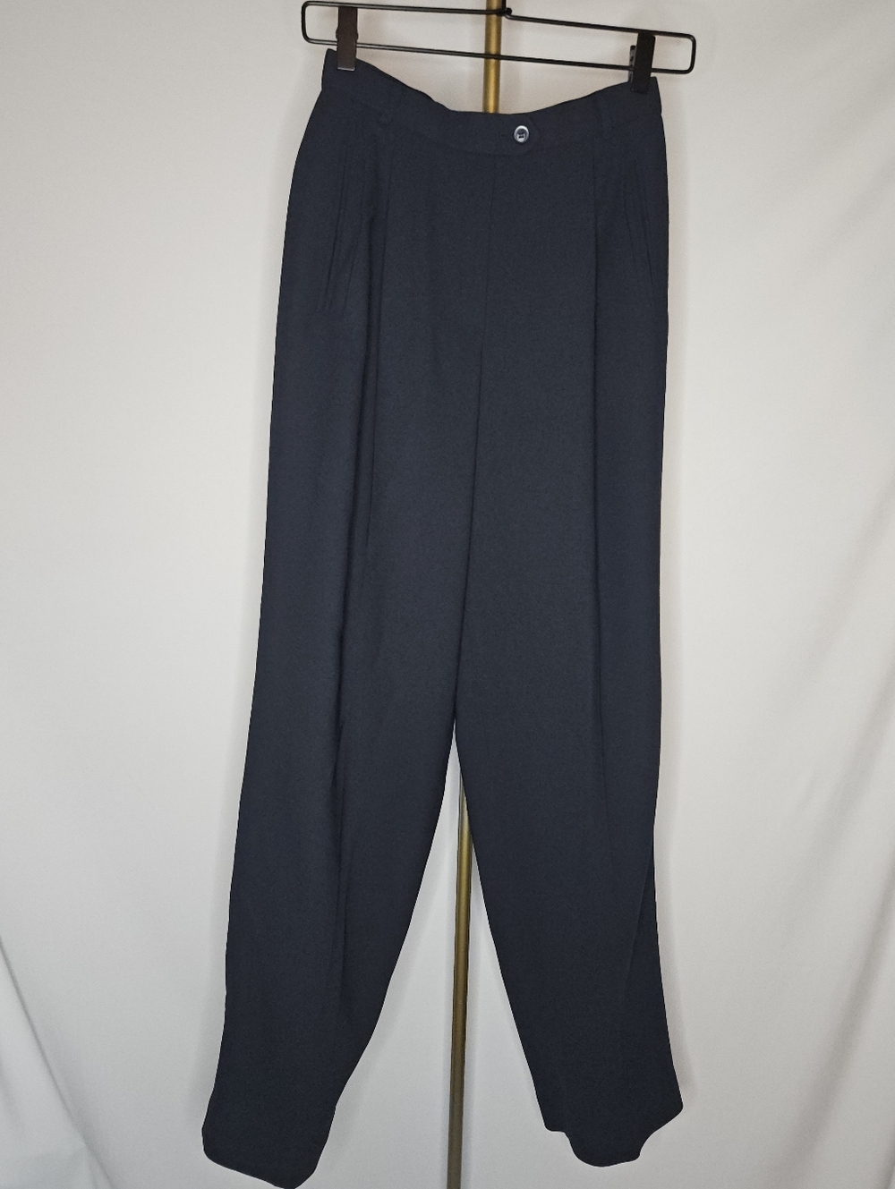 Liz Claiborne Vintage High-Waisted Pleated Trousers Tapered Leg